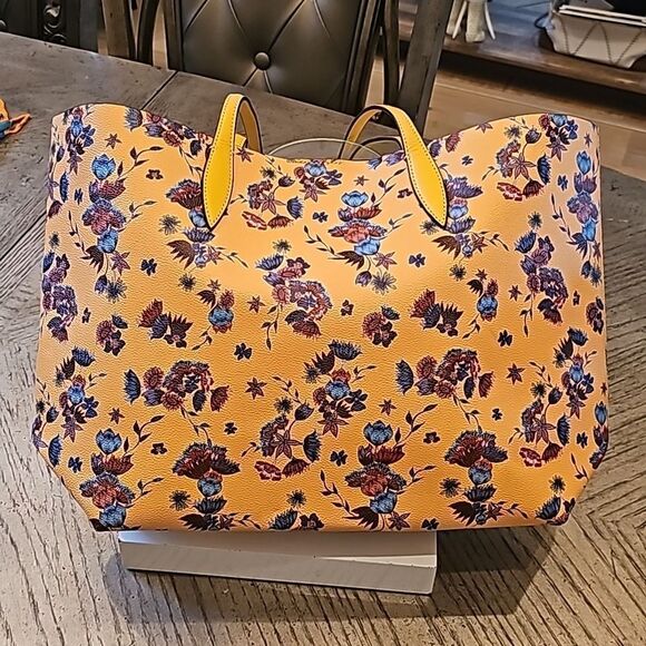 Rebecca Minkoff yellow floral leather tote NWT - Picture 5 of 13